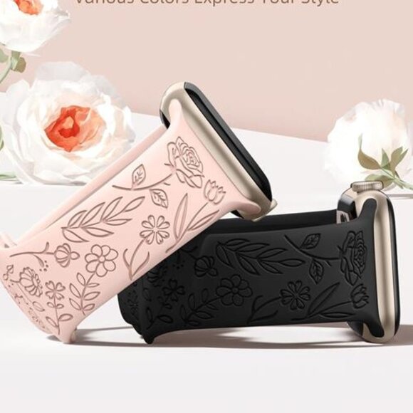 NEW 4 Pack Floral Apple Watch Bands - Picture 3 of 7